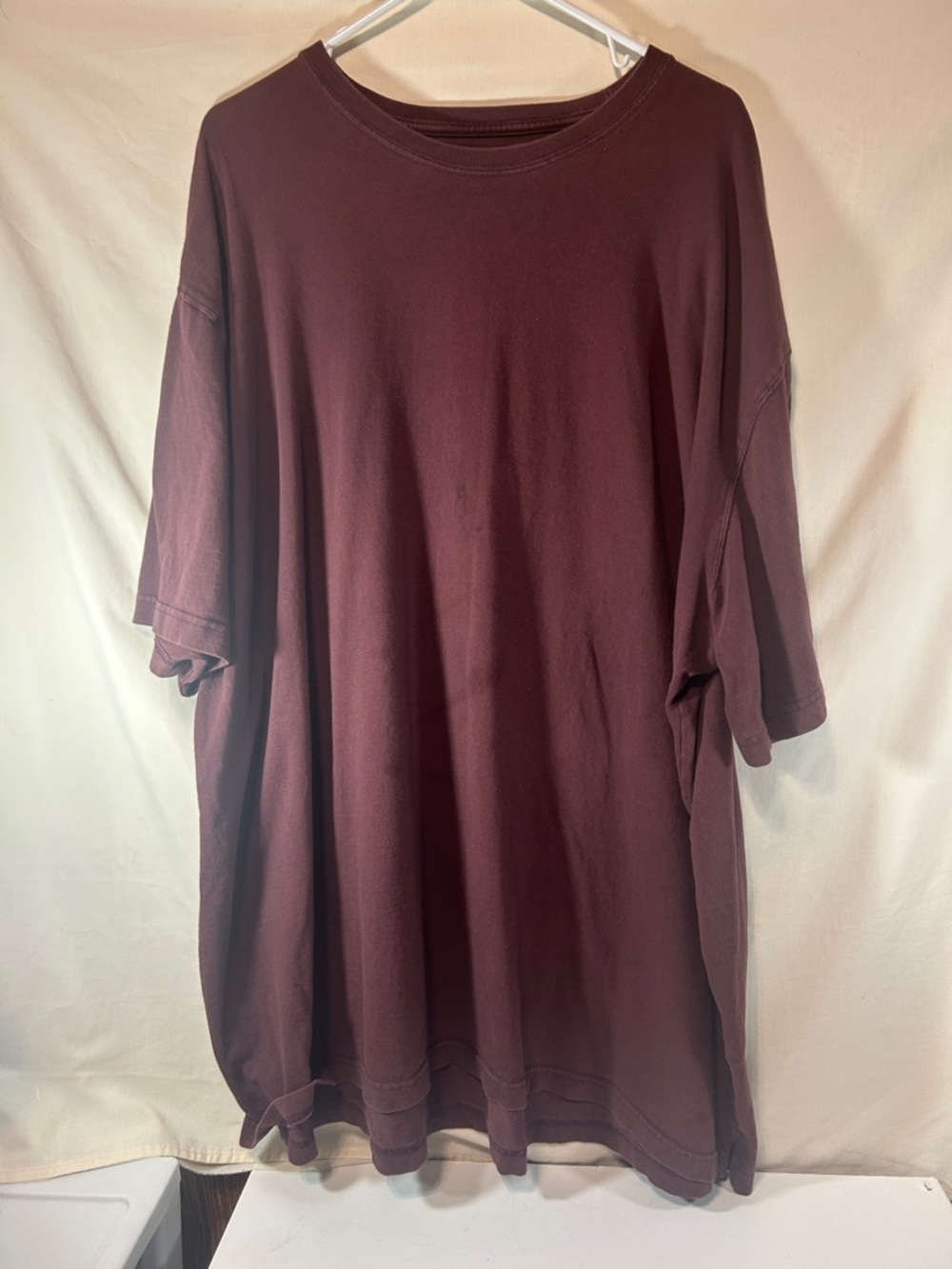 Duluth Trading Co Men's Oversized Crew Neck T-Shirt - Maroon